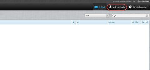 Roundcube Adressbuch