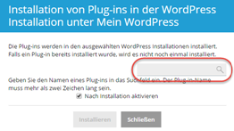 Plugin suchen